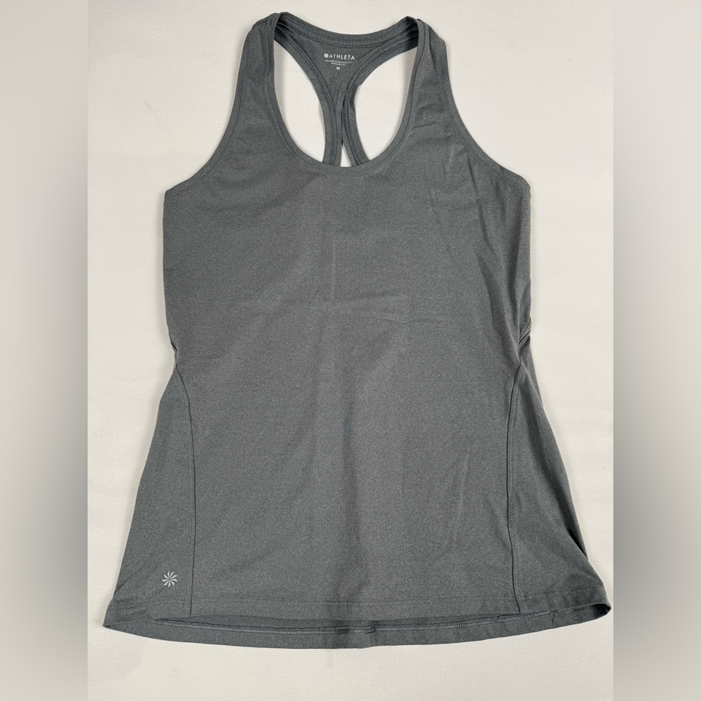 Athleta Limitless Keyhole Racerback Tank Top Gray Women’s M Retail $44